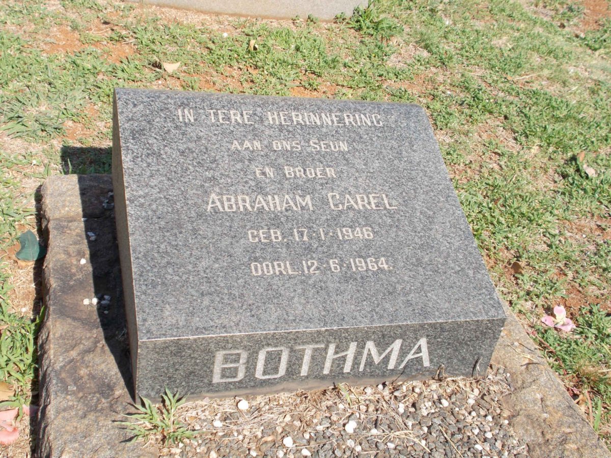 BOTHMA Abraham Carel 1946-1964