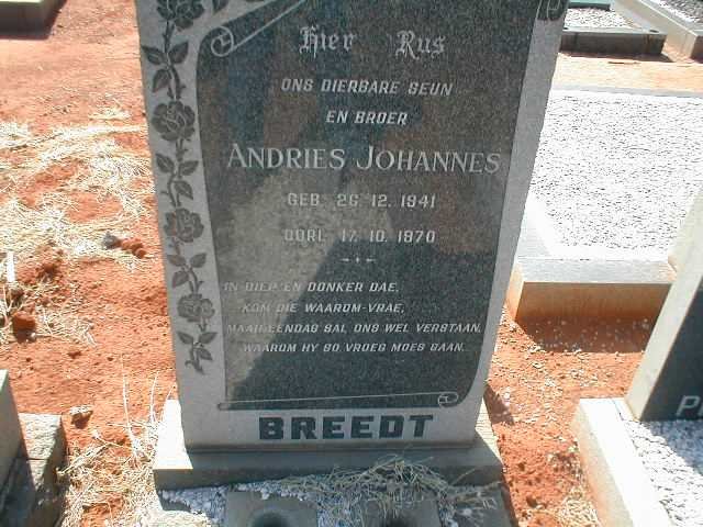 BREEDT Andries Johannes 1941-1970