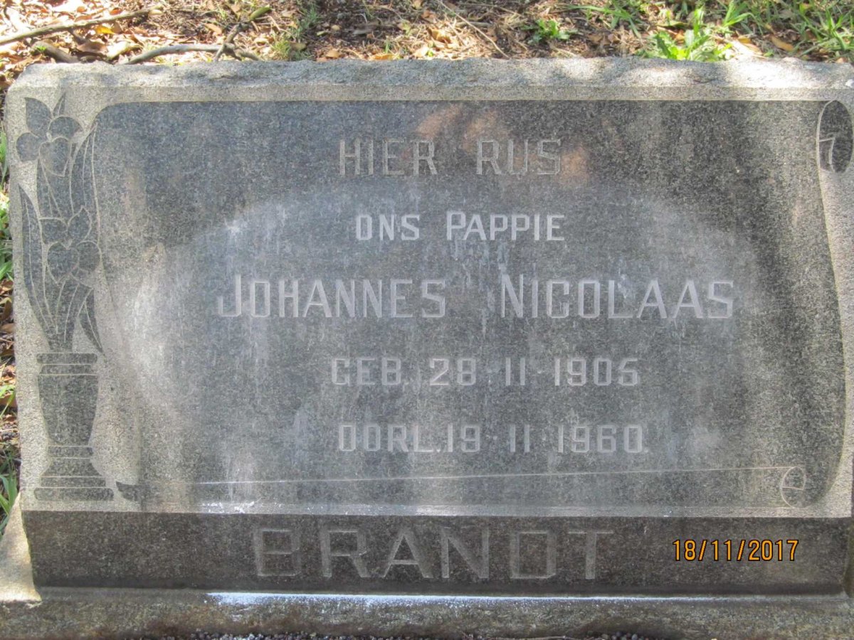 BRANDT Johannes Nicolaas 1905-1960