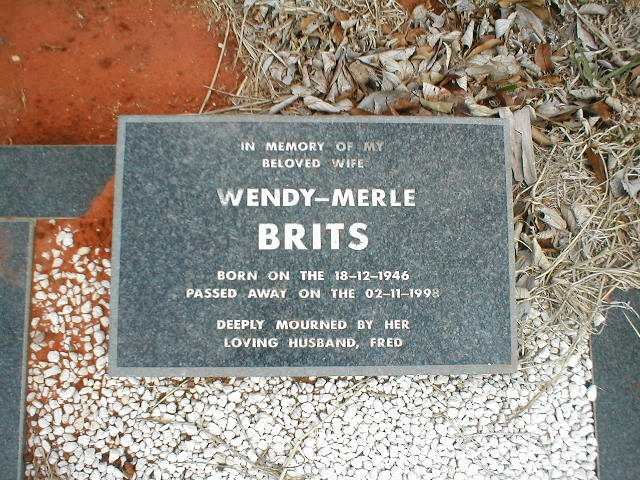 BRITS Wendy-Merle 1946-1998
