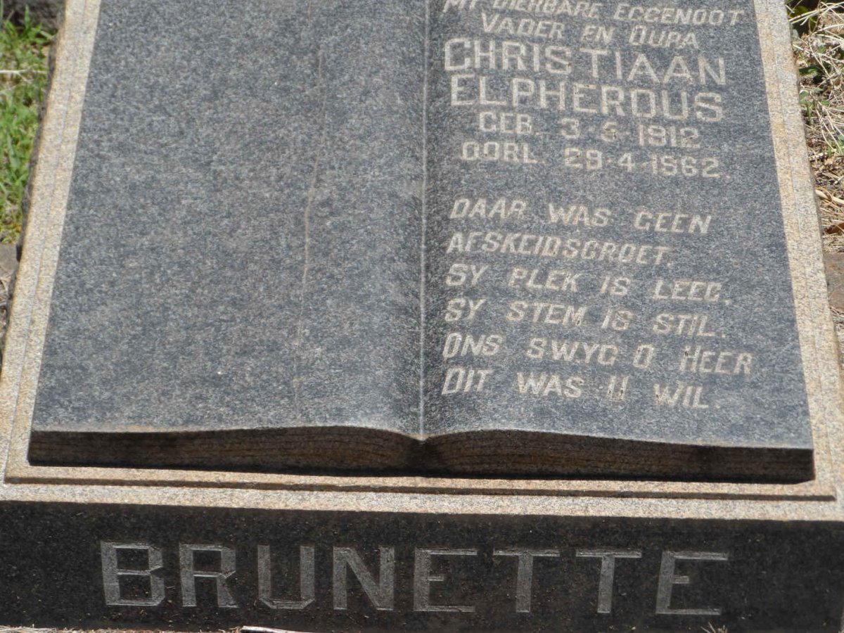 BRUNETTE Christiaan Elpherdus 1912-1962