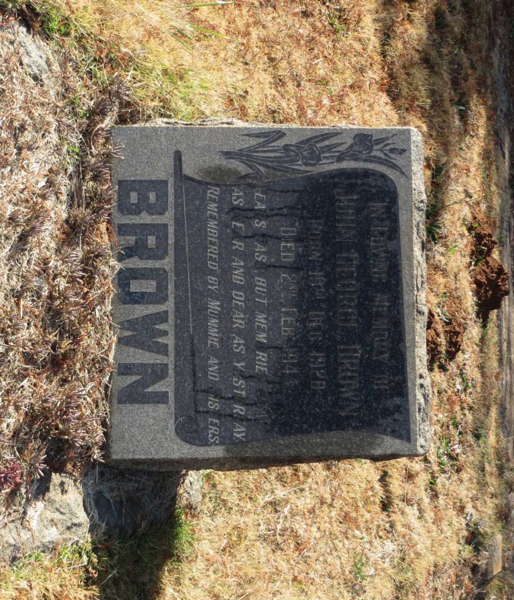 BROWN John George 1928-1944