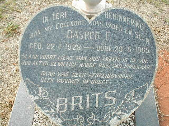 BRITS Casper F. 1928-1965