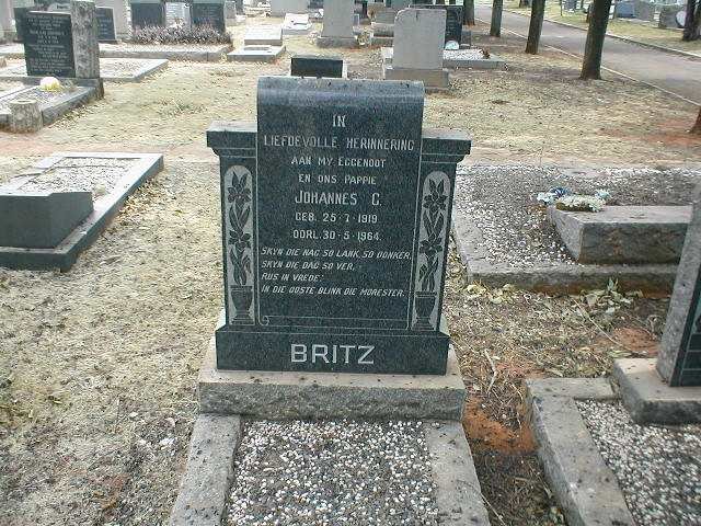 BRITZ Johannes C. 1919-1964