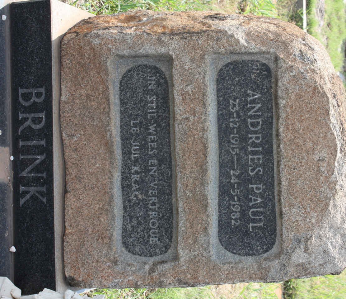 BRINK Andries Paul 1915-1982