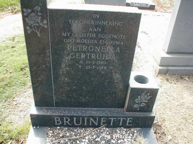 BRUINETTE Petronella Gertruida 1910-1977