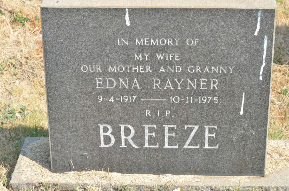 BREEZE Edna Rayner 1917-1975