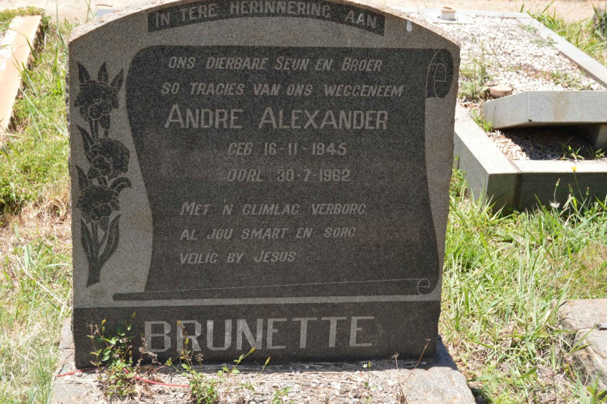 BRUNETTE Andre Alexander 1945-1962