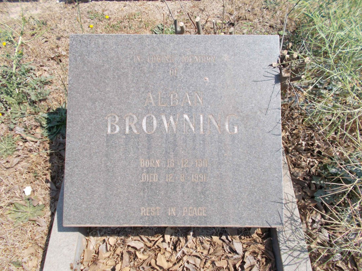 BROWNING Alban 1911-1991