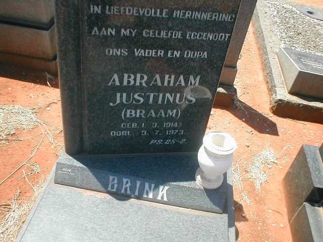 BRINK Abraham Justinus 1914-1973