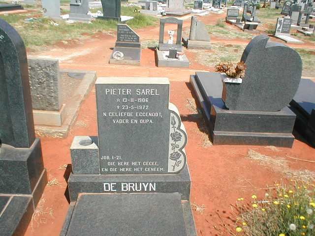 BRUYN Pieter Sarel, de 1906-1972