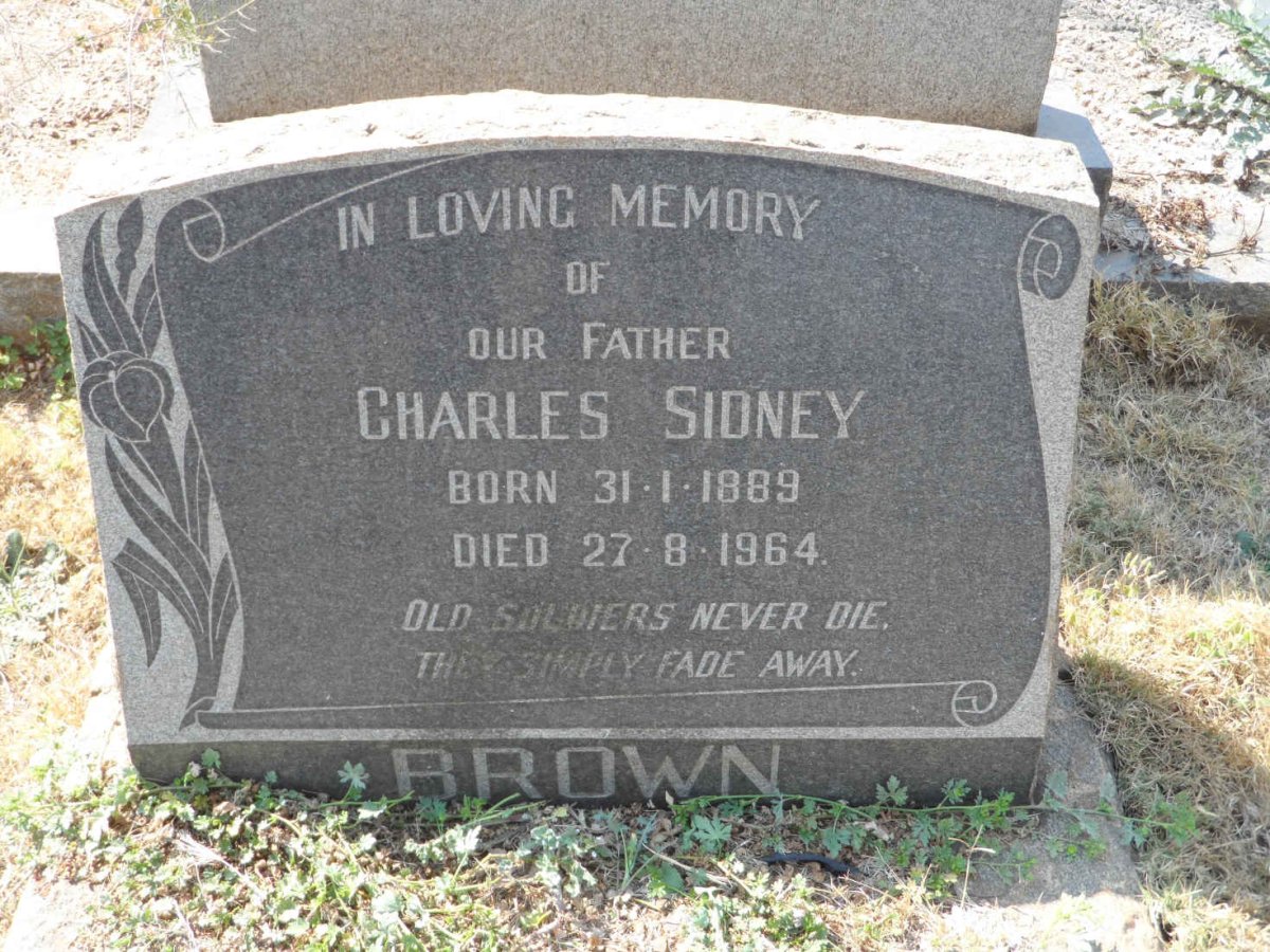 BROWN Charles Sidney 1889-1964