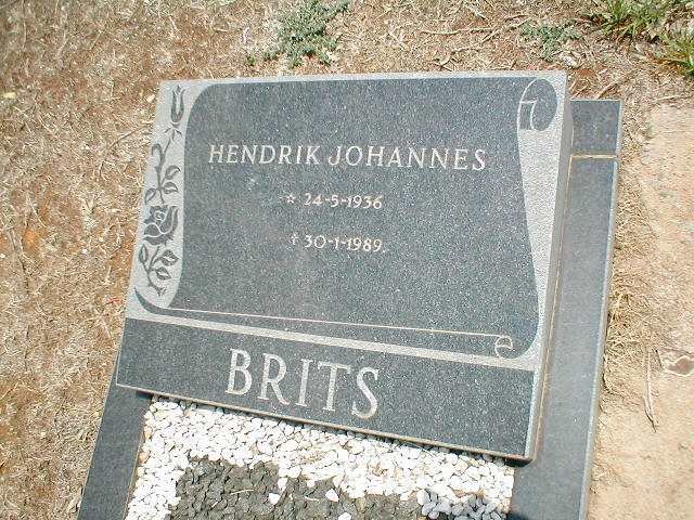 BRITS Hendrik Johannes 1936-1989