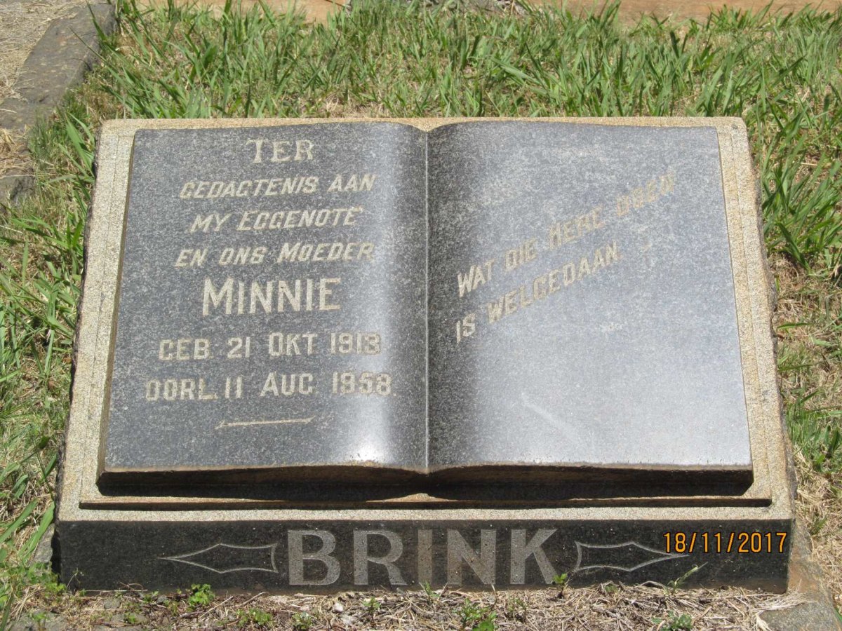 BRINK Minnie 1913-1958