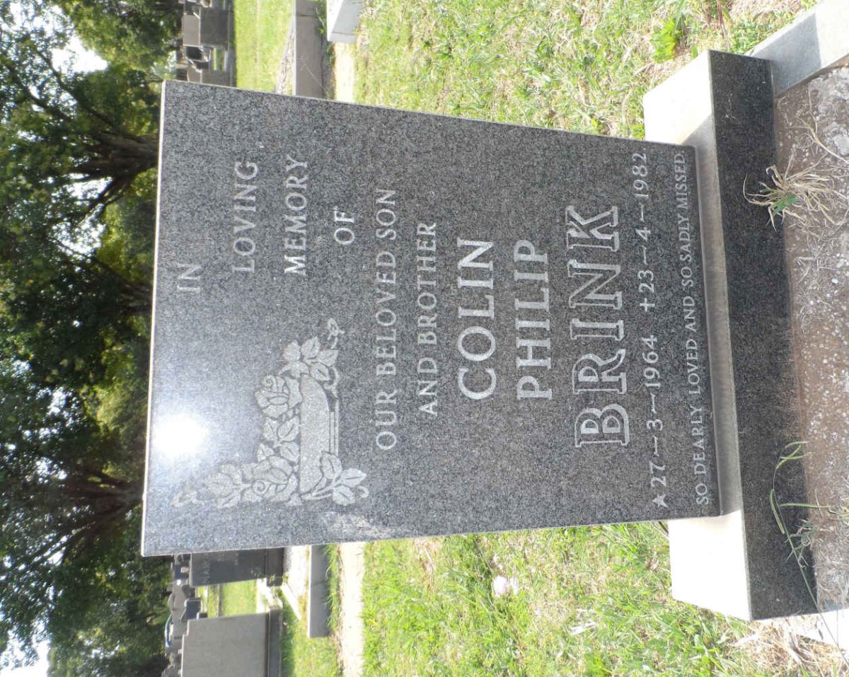 BRINK Colin Philip 1964-1982
