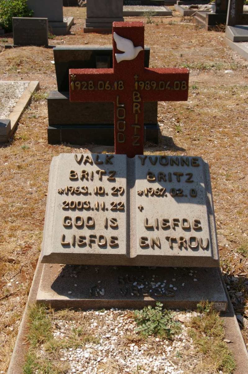 BRITZ Lood 1928-1998 &amp; Valk 1963-2002 &amp; Yvonne 1967-
