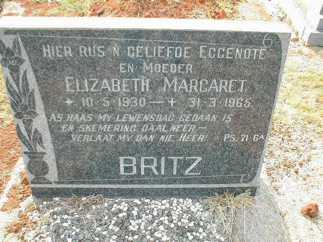 BRITZ Elizabeth Margaret 1930-1965