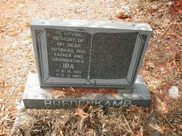 BREDENKAMP Ira 1901-1985