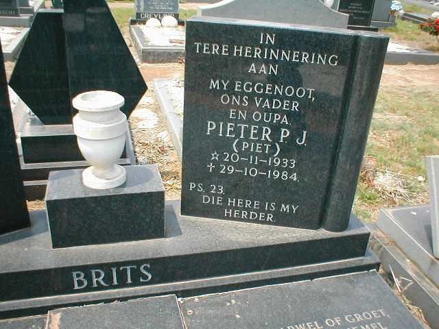 BRITS Pieter P.J. 1933-1984