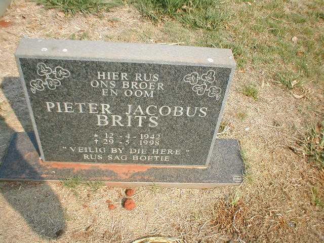 BRITS Pieter Jacobus 1942-1998