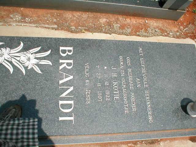 BRANDT J.H. 1922-1997