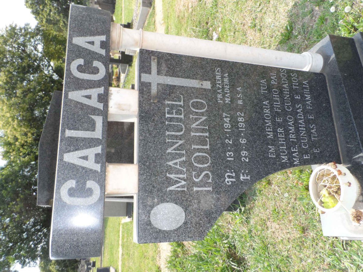 CALACA Manuel Isolino 1947-1982