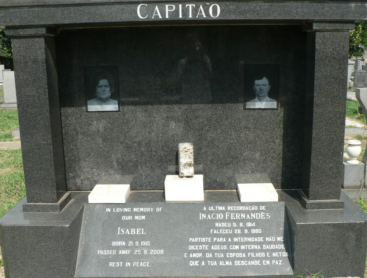 CAPITĂO Inacio Fernandés 1914-1980 &amp; Isabel 1915-2008