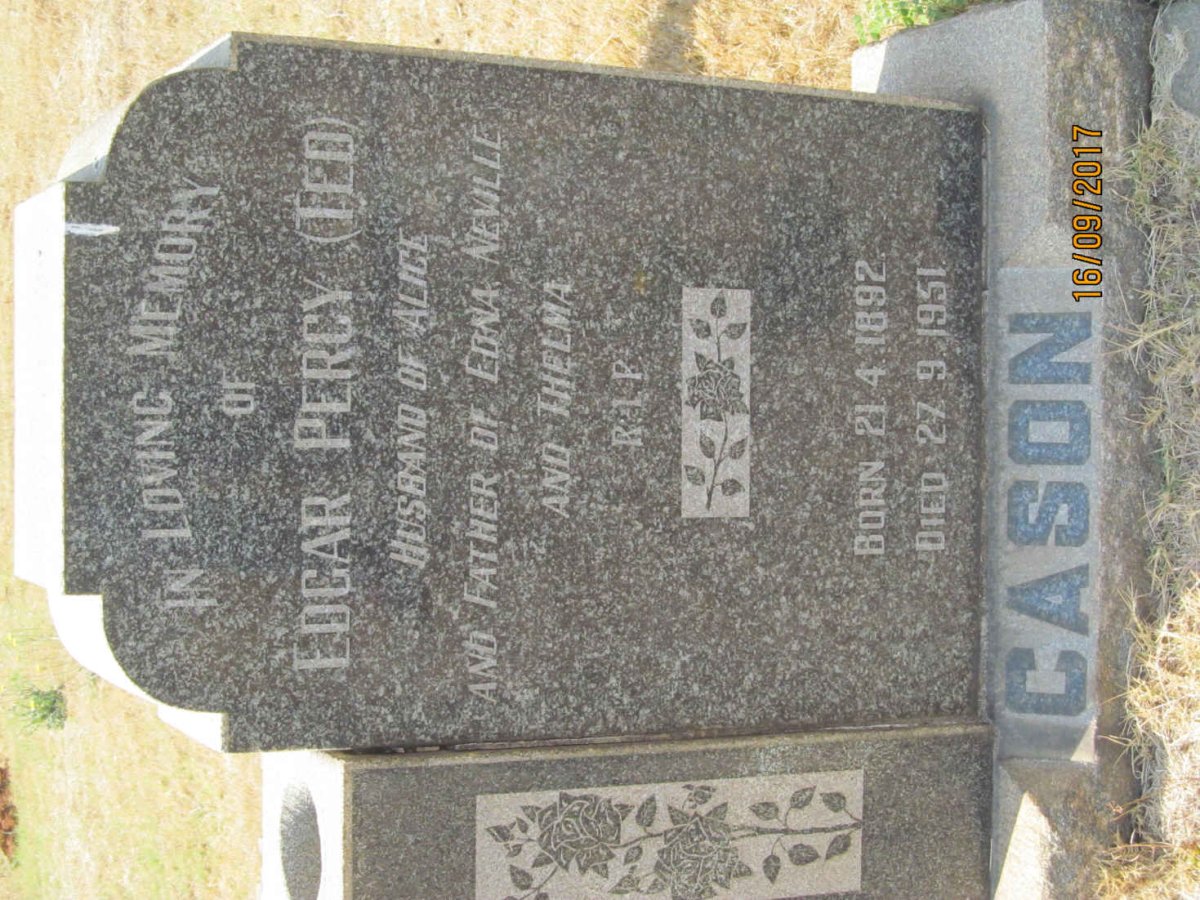 CASON Edgar Percy 1892-1951