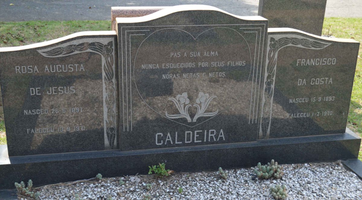 CALDEIRA Francisco da Costa 1893-1970 &amp; Rosa Augusta de Jesus 1897-1971