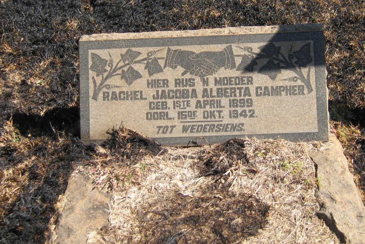 CAMPHER Rachel Jacoba Alberta 1899-1942