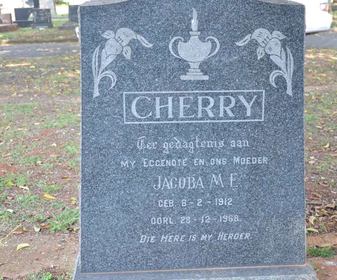 CHERRY Jacoba M.E. 1912-1968