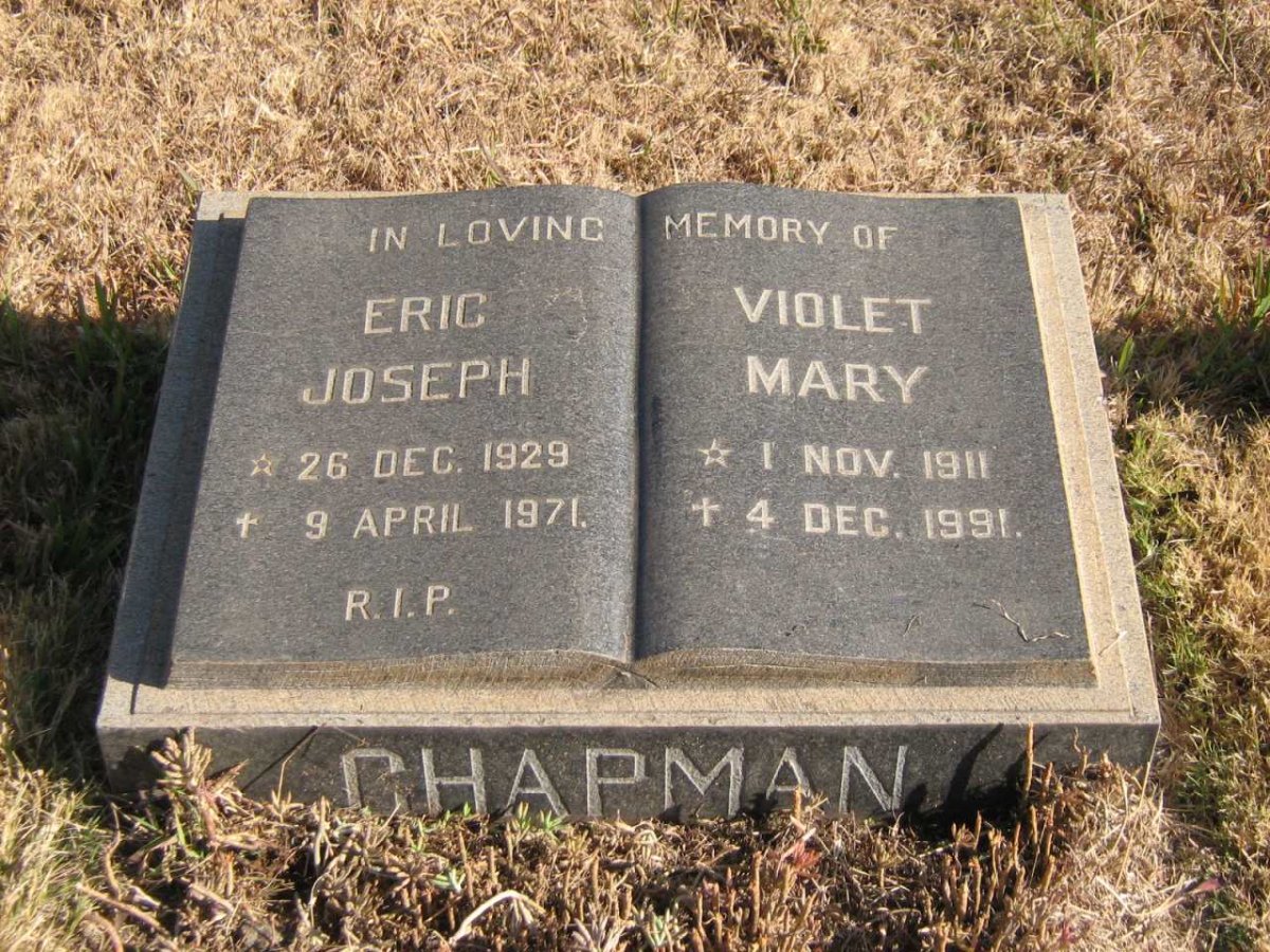 CHAPMAN Violet Mary 1911-1991 :: CHAPMAN Eric Joseph 1929-1971
