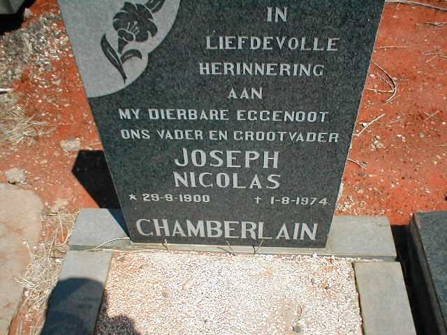 CHAMBERLAIN Joseph Nicolas 1900-1974