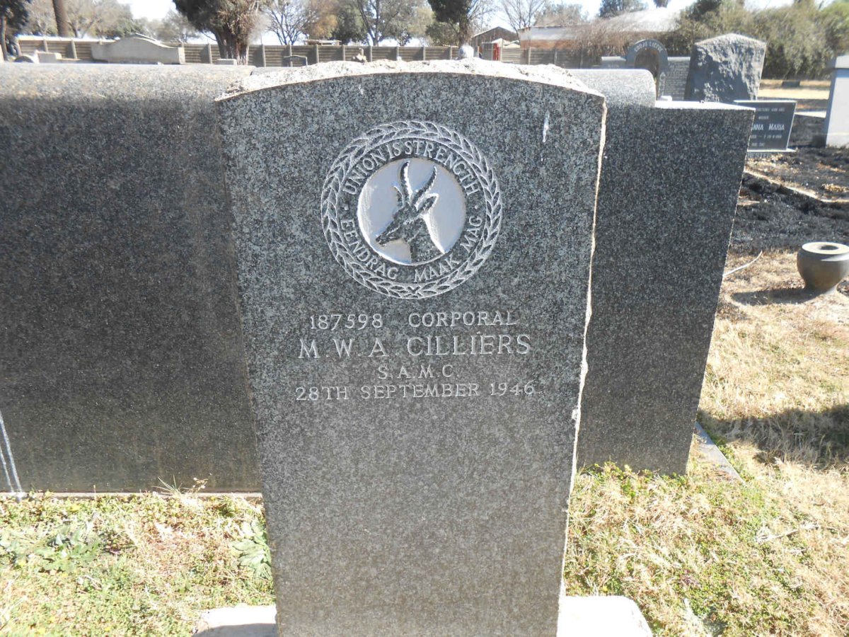 CILLIERS M.W.A. -1946