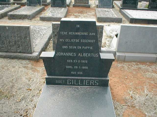 CILLIERS Johannes Albertus 1922-1968