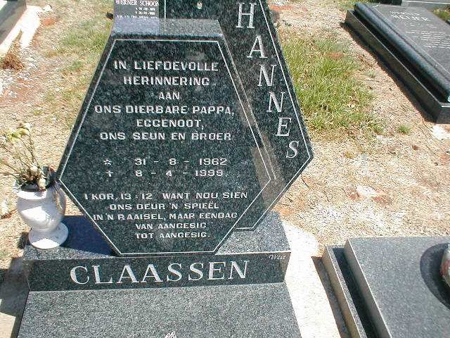 CLAASSEN Hannes 1962-1999