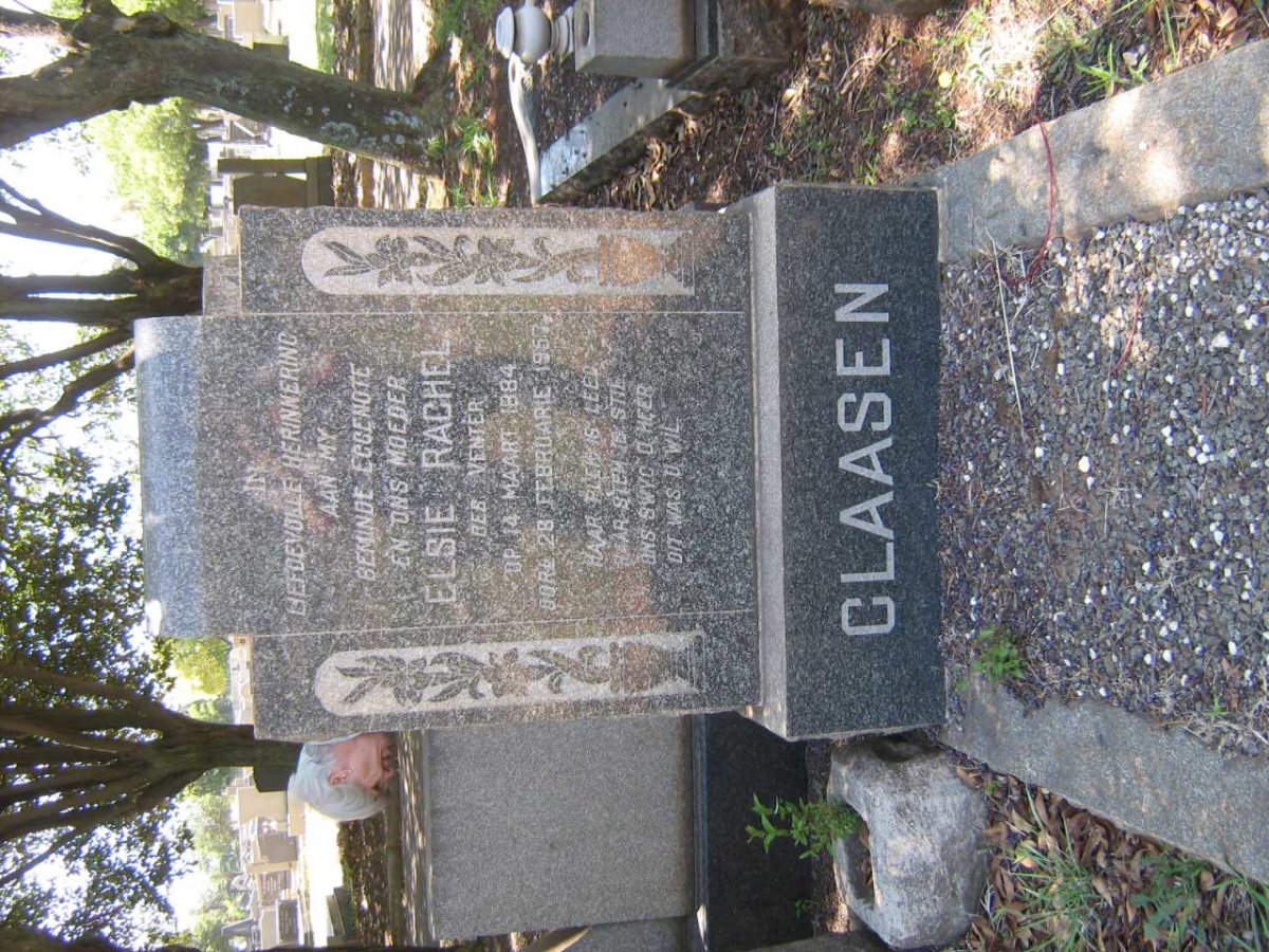 CLAASEN Elsie Rachel nee VENTER 1884-1957