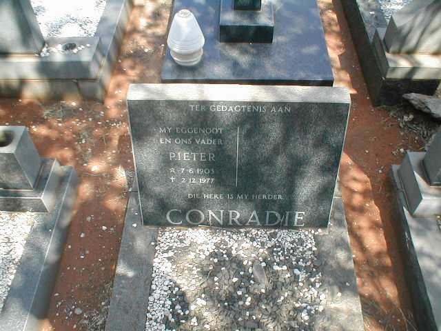 CONRADIE Pieter 1903-1977