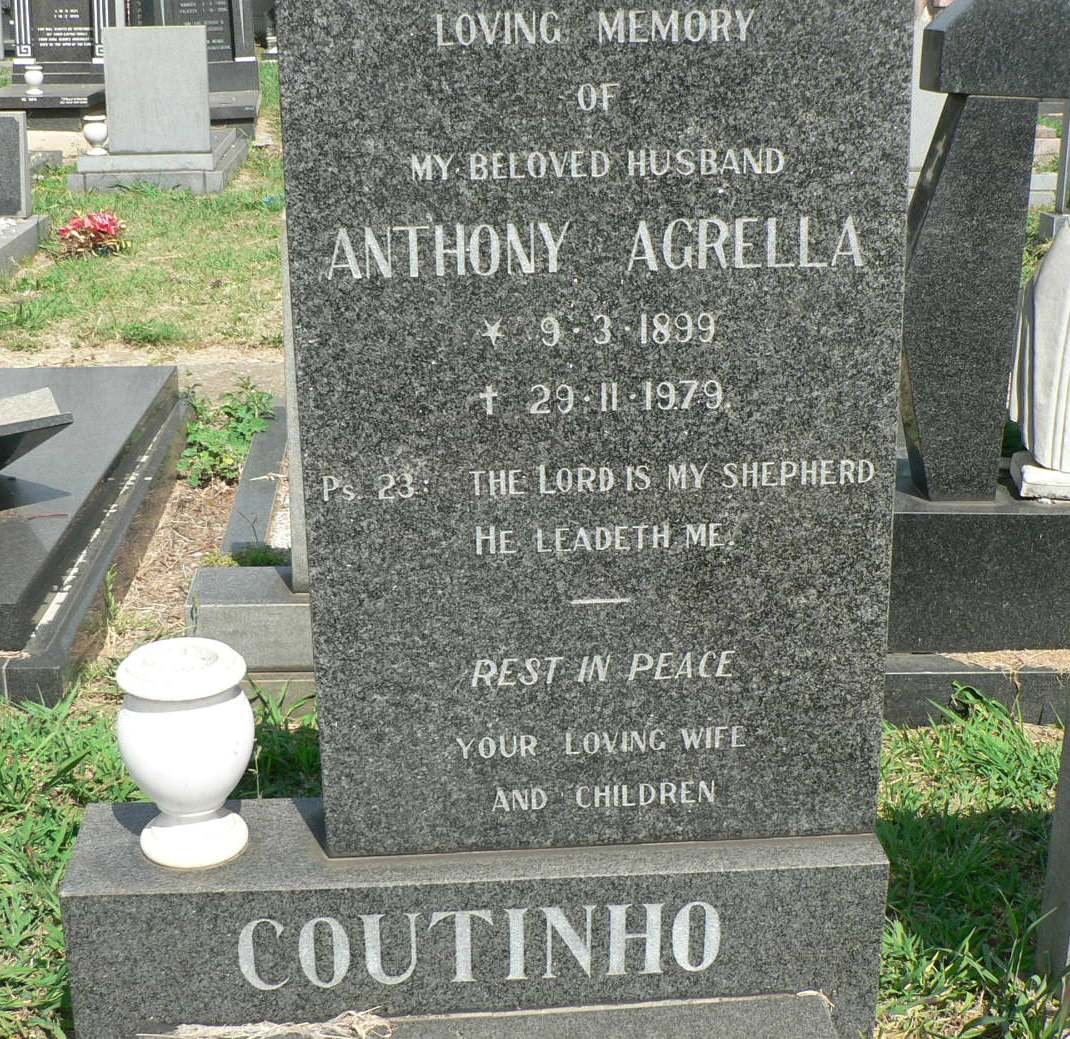 COUTINHO Anthony Agrella 1899-1979