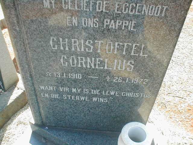 CORNELIUS Christoffel 1910-1972