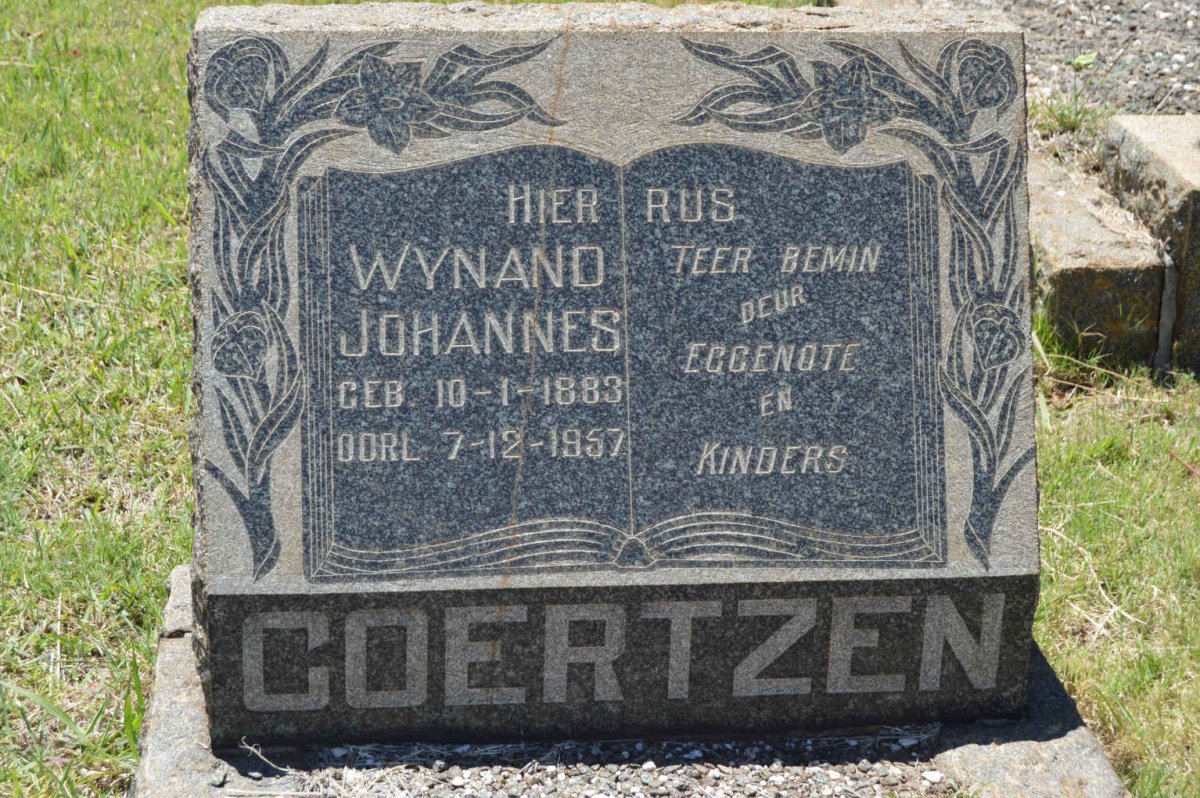 COERTZEN Wynand Johannes 1883-1957