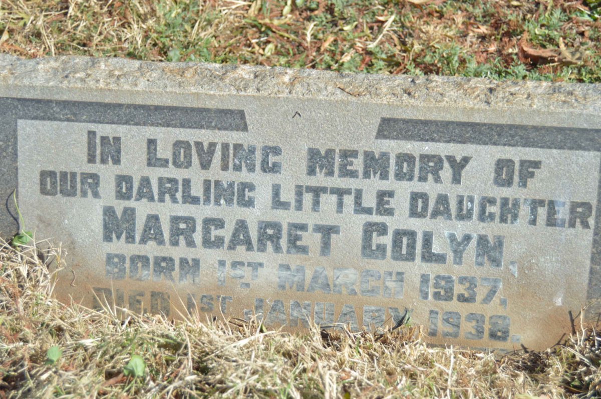 COLYN Margaret 1937-1938