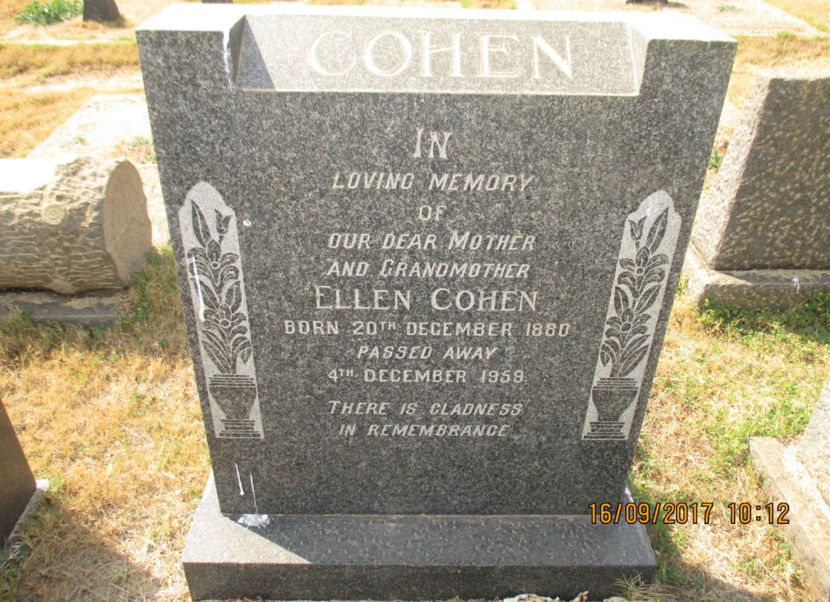 COHEN Ellen 1880-1959