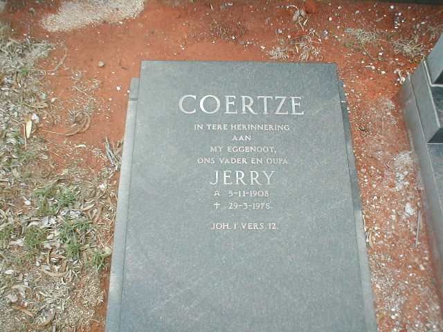 COERTZE Jerry 1908-1978