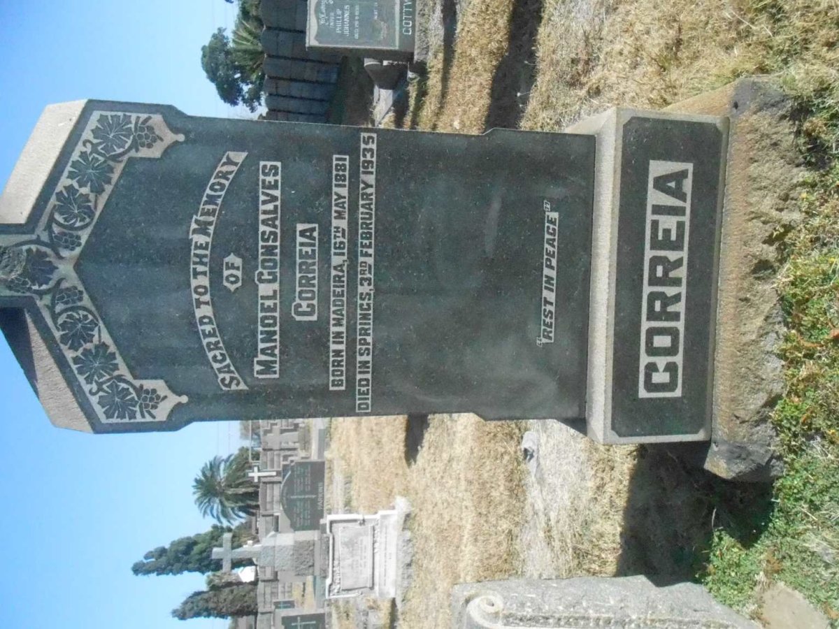 CORREIRA Manoel Gonsalves 1881-1935