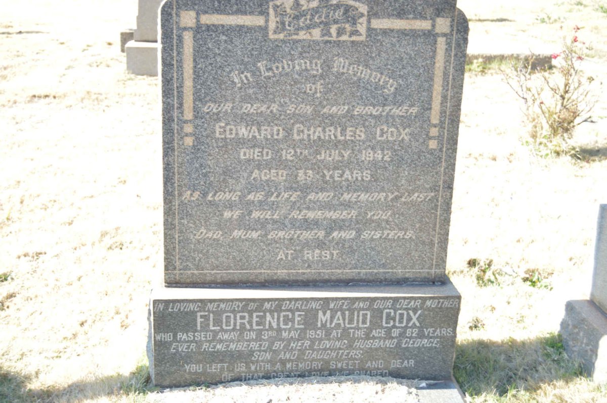 COX Florence Maud -1951 :: COX Edward Charles -1942