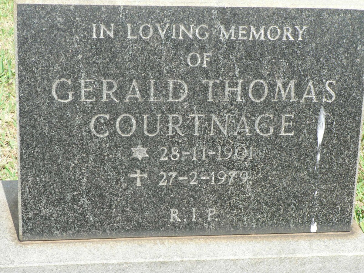 COURTNAGE Gerald Thomas 1901-1979
