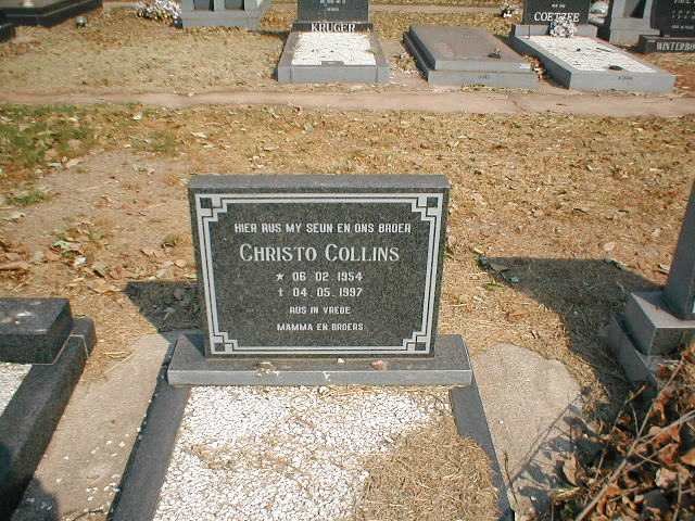 COLLINS Christo 1954-1997