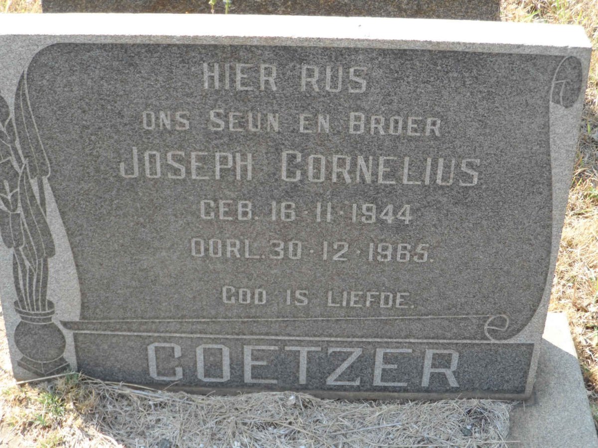 COETZER Joseph Cornelius 1944-1965