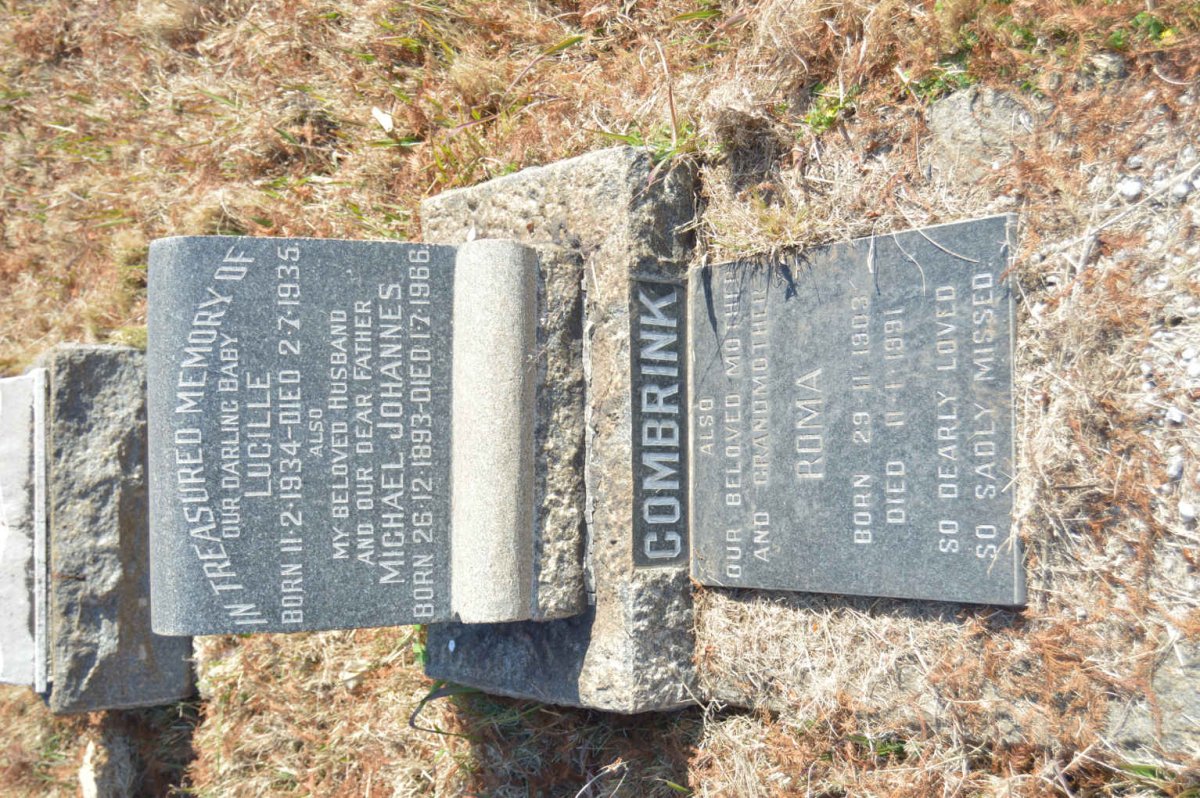 COMBRINK Michael Johannes 1893-1966 &amp; Roma 1903-1991 :: COMBRINK Lucille 1934-1935